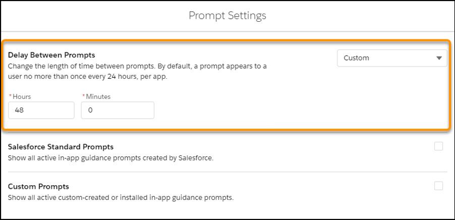 Delay Between Prompts